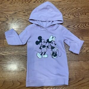 Baby GAP Disney Kids Lilac Hoodie with Minnie and Mickey Print